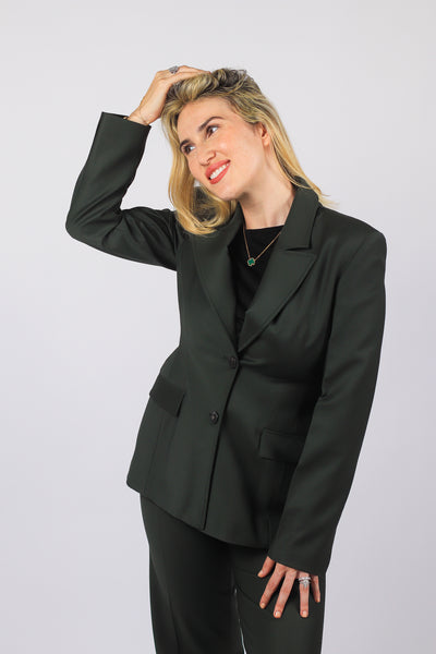 Ensemble Costume Vert Luxe