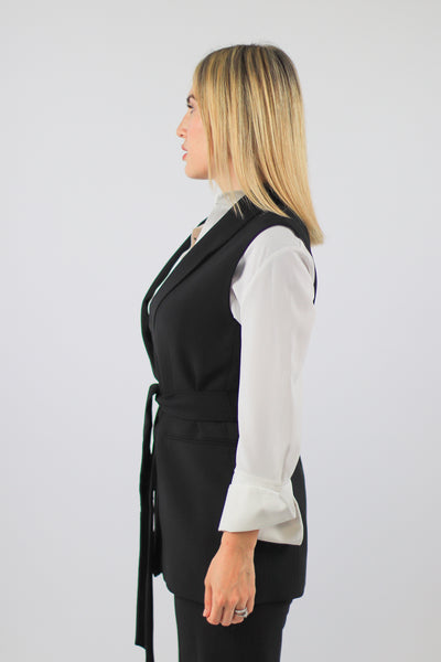 Gilet En Noire avec col