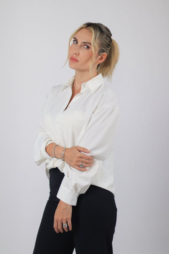 Chemise blanche à manches longues