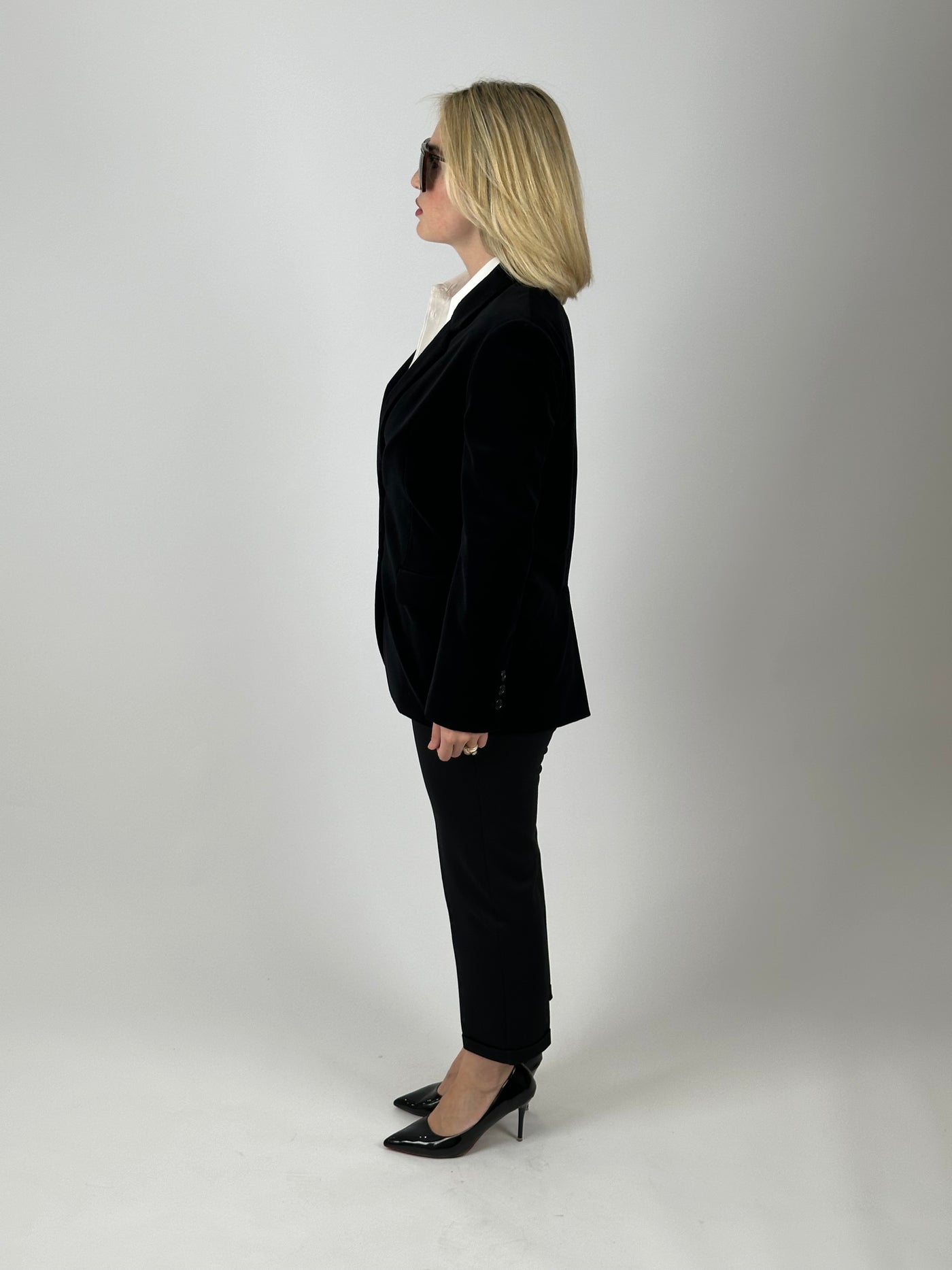 Veste Noir avec boutons, Pantalon Noir