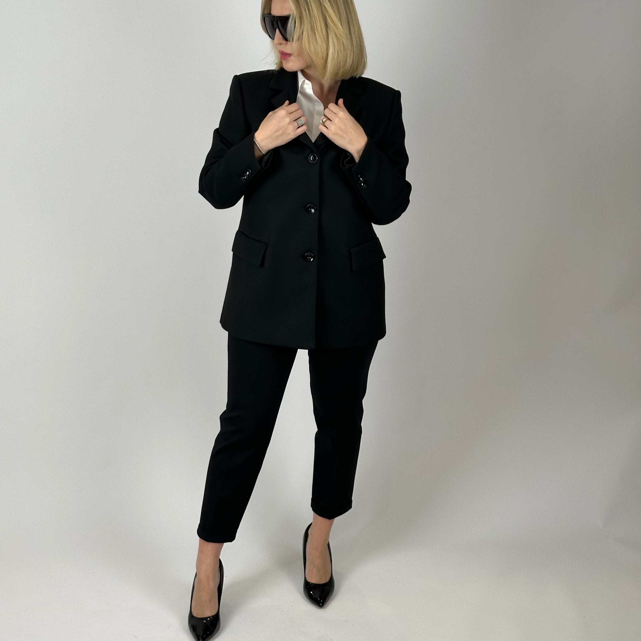 Veste Noir avec boutons, Pantalon Noir