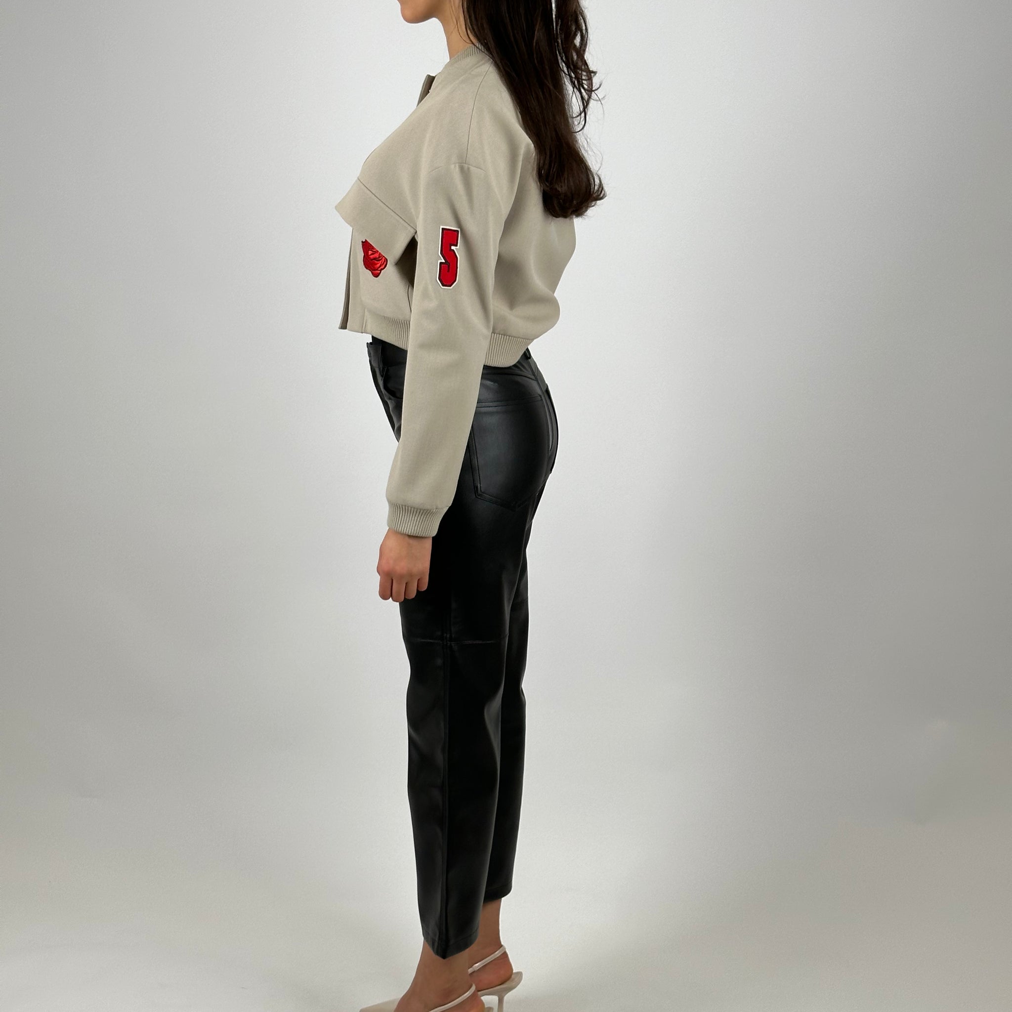 Bomber Love Poche Beige