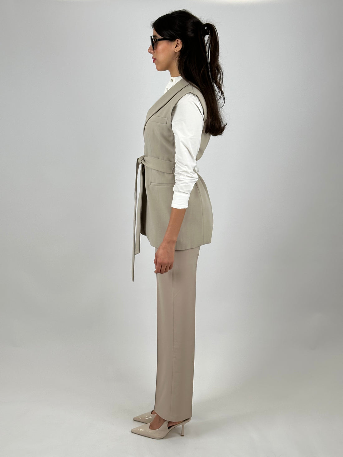 Gilet et Pantalon Beiges