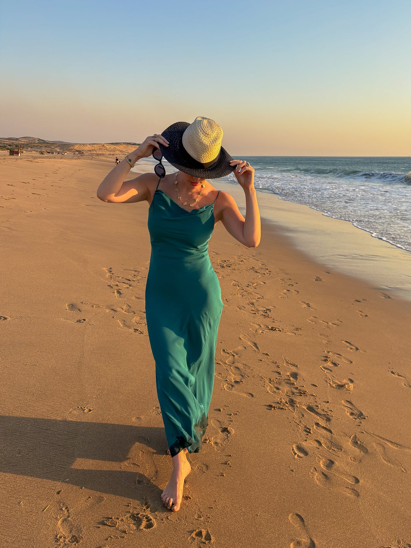 Robe D'été Vert
